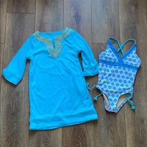 Bathing suit and coverup set